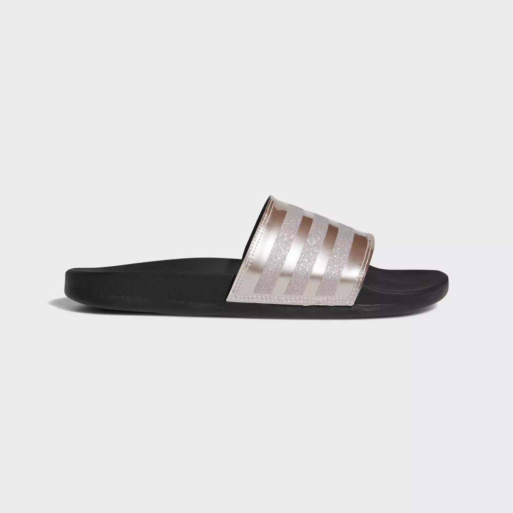 Adidas Adilette Cloudfoam Plus Explorer Chanclas Grises Para Mujer (MX-80586)